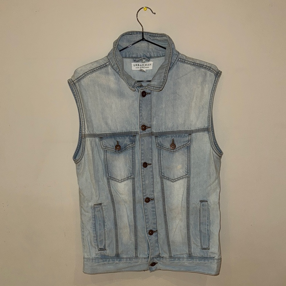 Urban Outfitters Light Blue Denim Vest